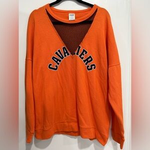 PINK UVA Victoria's Secret Orange Mesh Detail Top